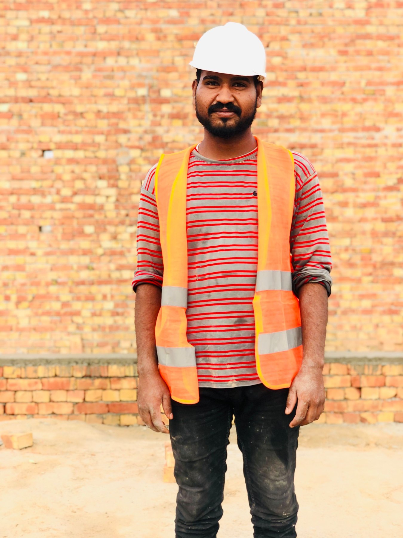 Construction worker in high visibility PPE